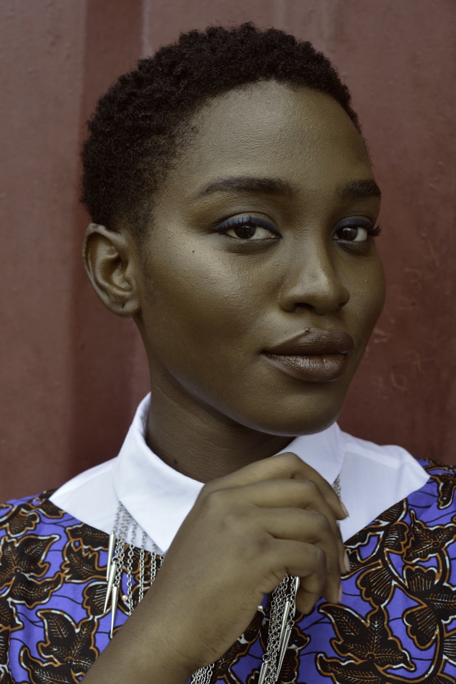 Portrait of a woman in warm light